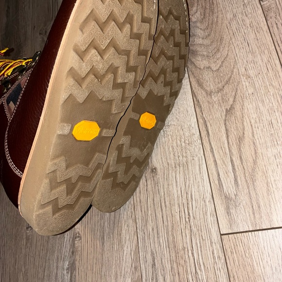 Asolo Brown Leather Boots with Yellow Laces - Picture 6 of 8